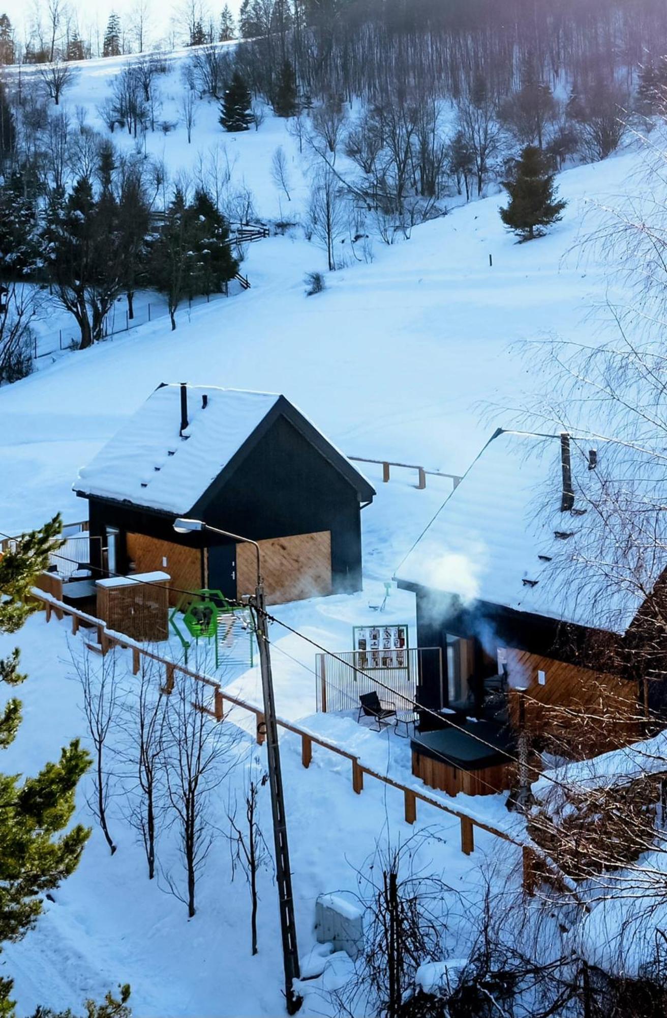 Projekt Swit - Domki Z Prywatna Jacuzzi I Sauna Żywiec Exteriör bild